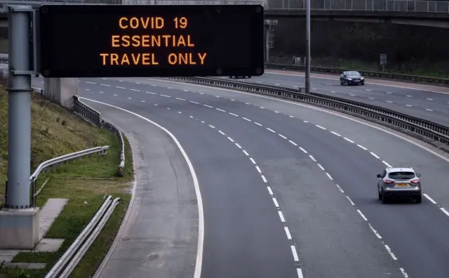 A car on the M8