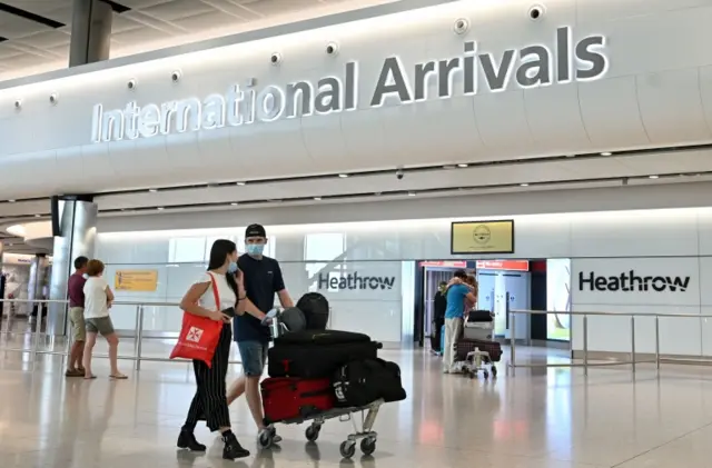 London airport arrivals hall