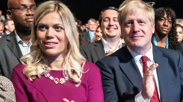 Miriam Cates and Boris Johnson in September 2019