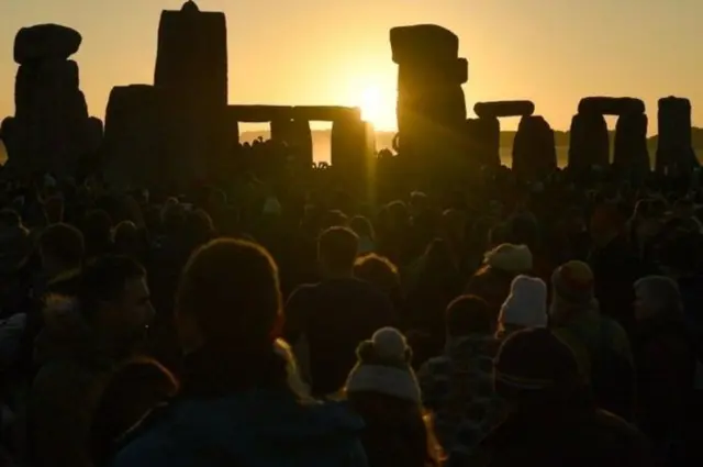 Sunrise over Stonehenge