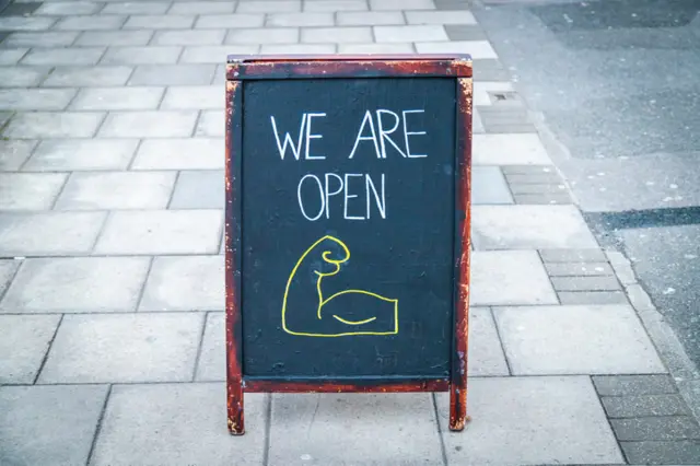 We are open sign