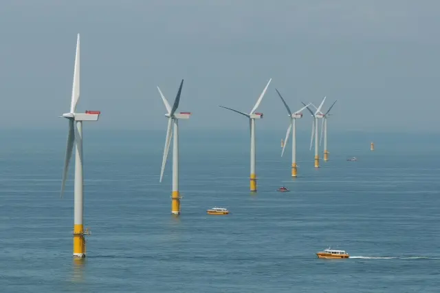 Windfarm at sea