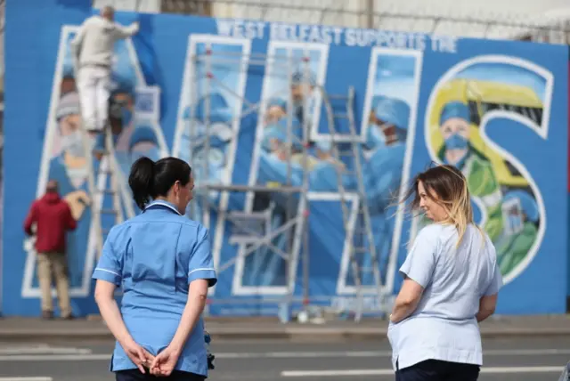 An NHS mural