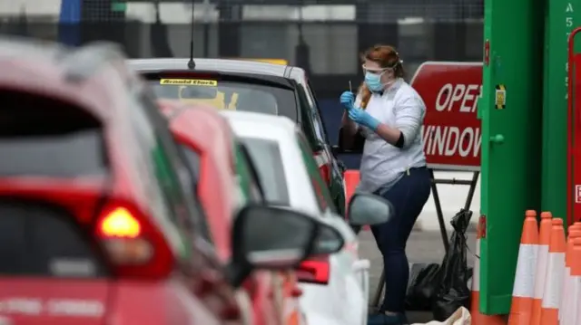 Testing at Glasgow Airport