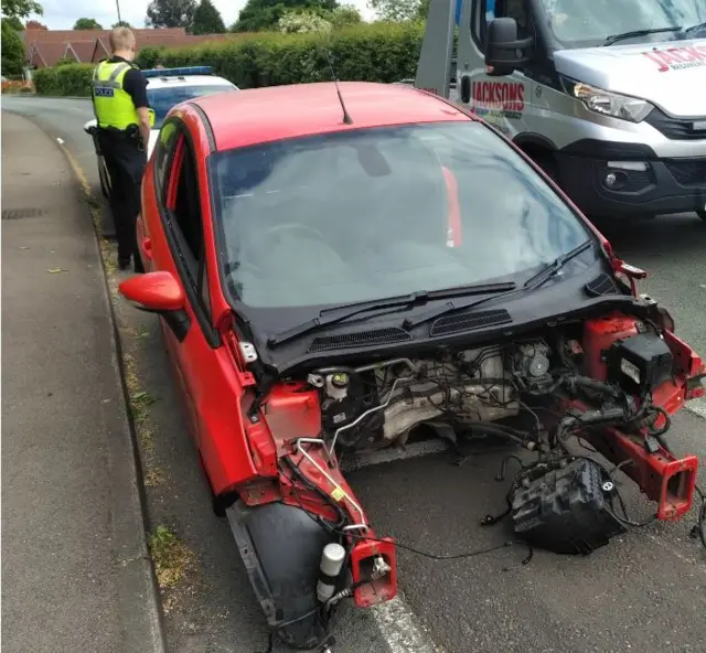 Stripped car