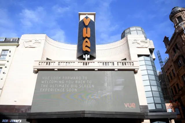 Vue's flagship cinema at Leicester Square in London has been closed since mid-March