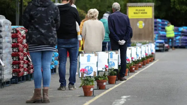 Garden centres in England were also allowed to open