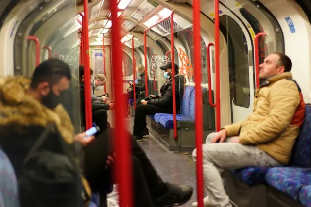 Inside a tube carriage