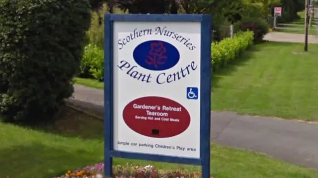 Scothern nurseries sign