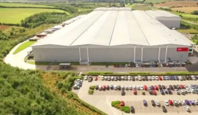 The Asos warehouse on the site of a former coal mine near Barnsley