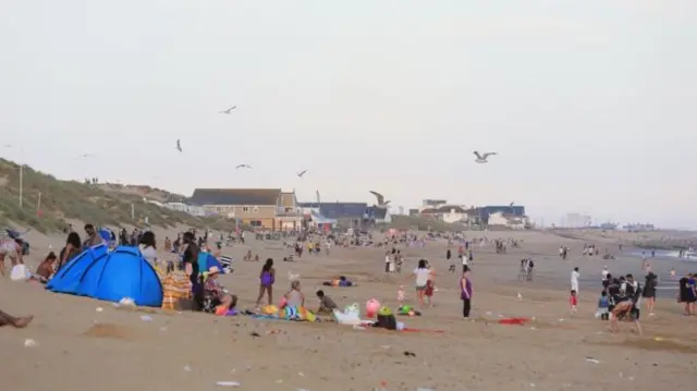 Camber Sands in East Sussex