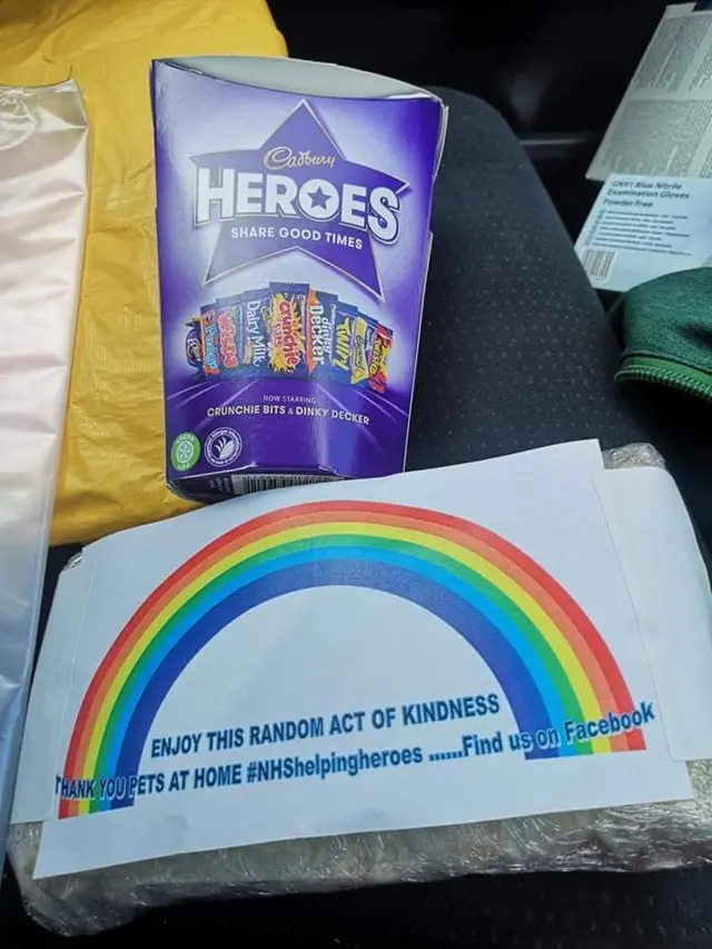 Kindness delivery from NHS Helping Heroes