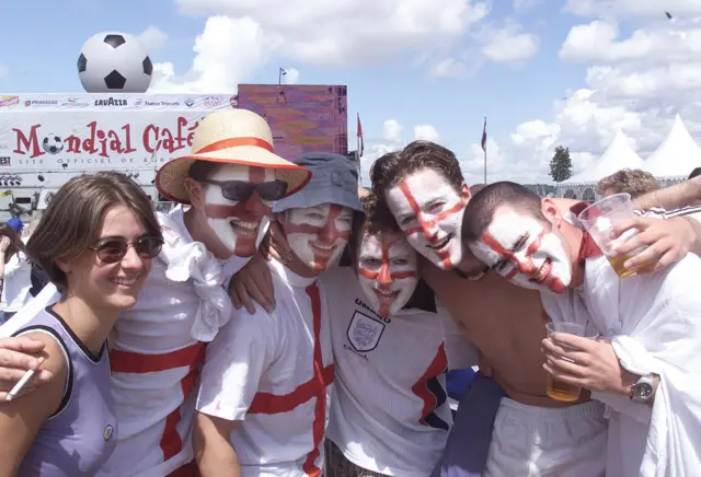 England fans in France