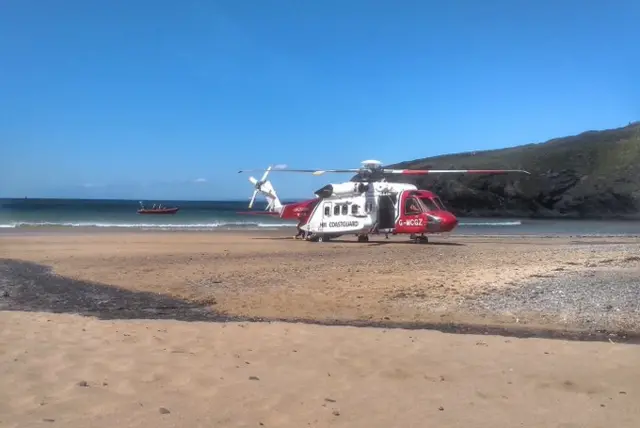 Coastguard helicopter