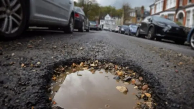 a pothole