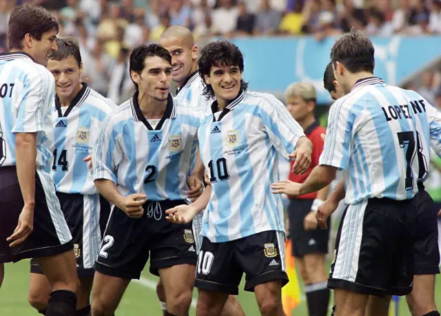 Argentina players celebrate