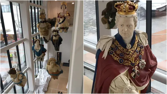 Ship figureheads in The Box