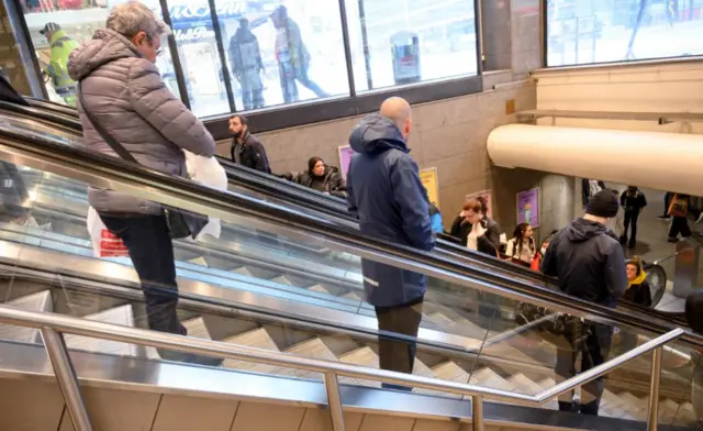 Stockholm station escalator, 12 May 20