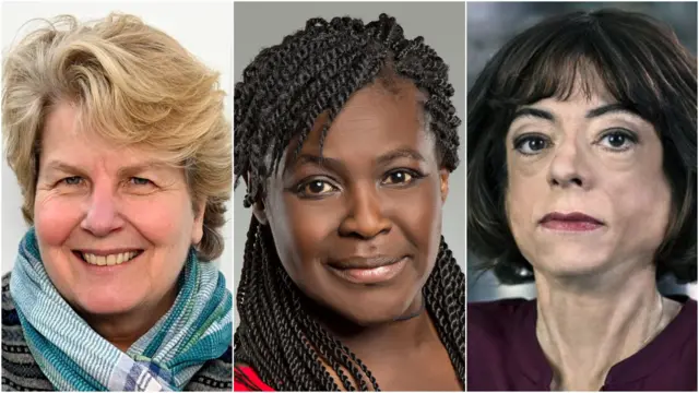 Sandi Toksvig, Maggie Aderin-Pocock and Lizz Carr