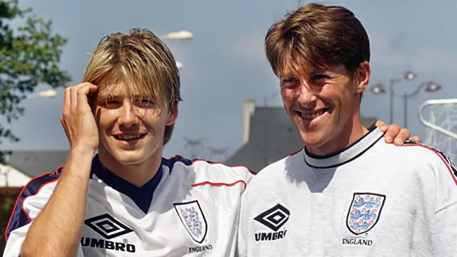 David Beckham and Darren Anderton