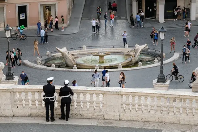 Police officers in Rome