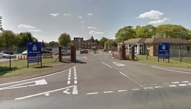 RAF Scampton entrance