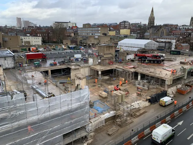 Broadmarsh shopping centre from above