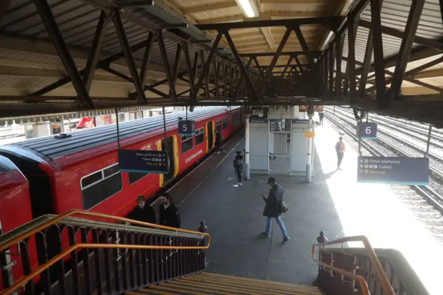 Commuters at Clapham Junction