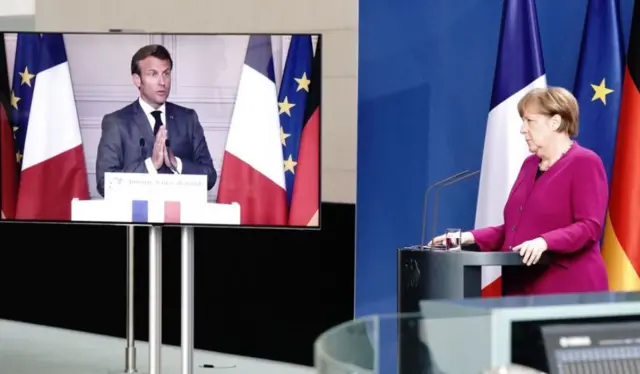 President Macron and Chancellor Merkel, 18 May 20