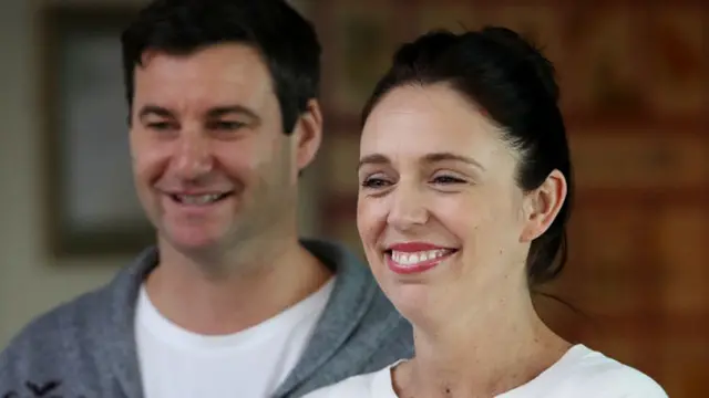 Jacinda Ardern and Clarke Gayford