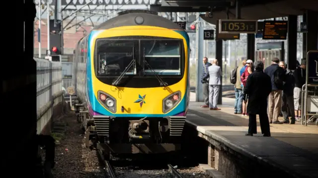 Train at Leeds Station