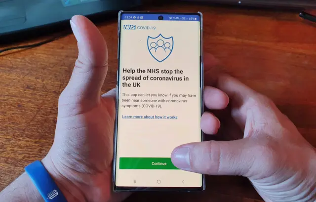 NHS contact tracing app in Isle of Wight