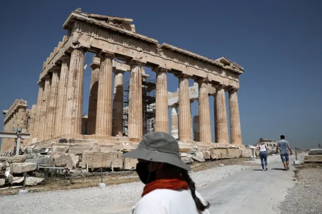 The Acropolis in Greece