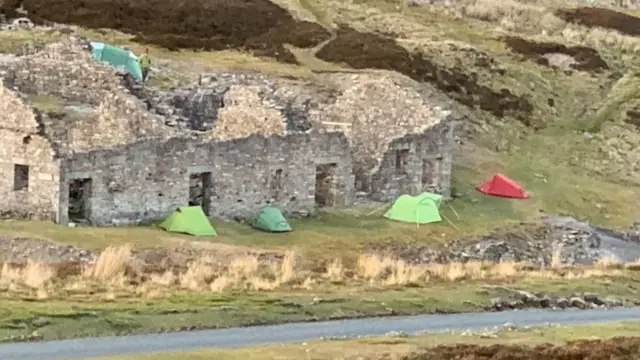 Wild campers in Yorkshire Dales