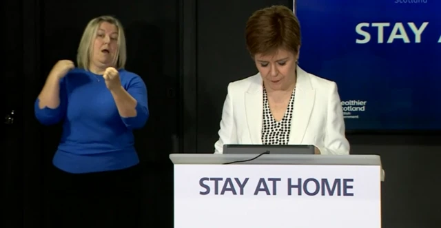 First Minister Nicola Sturgeon