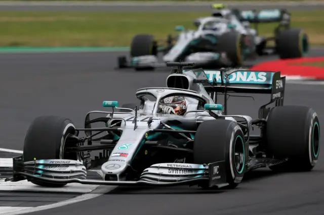 Lewis Hamilton at Silverstone in 2019