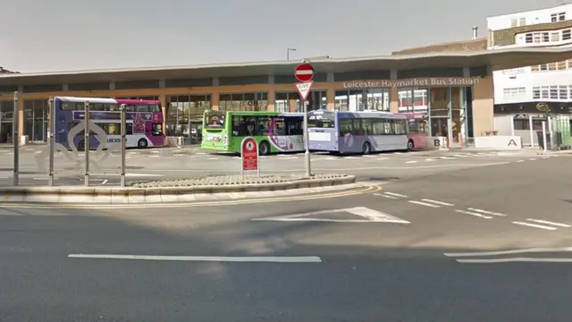 Haymarket Bus Station, in Belgrave Gate, Leicester city centre