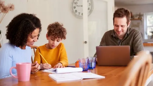 Parents with child