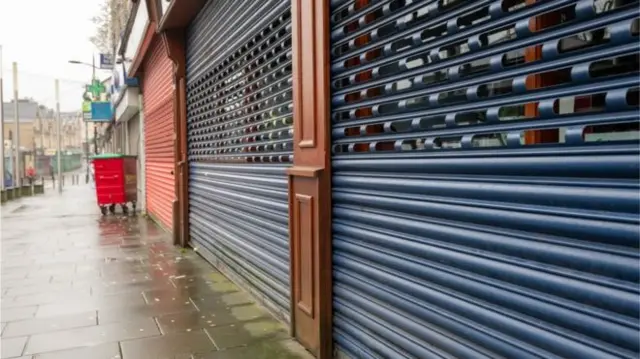 Closed shop fronts