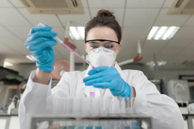 Scientist in laboratory