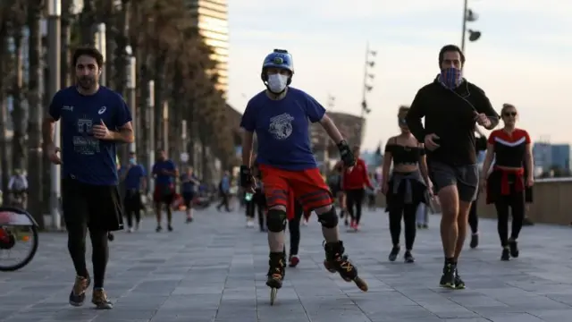 Exercise in Barcelona