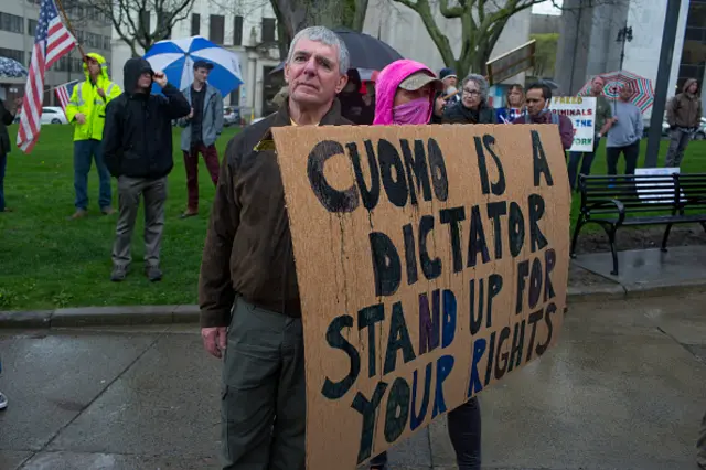 Protester in New York