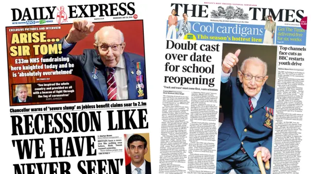 Wednesday's papers