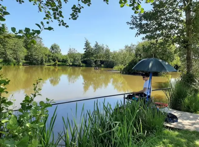 Man fishing