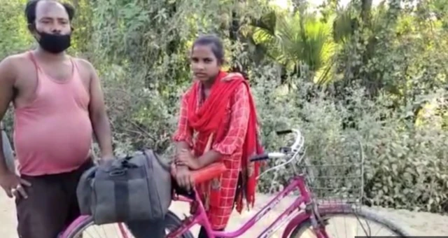 Jyoti Kumari cycled 1200km with her injured father on her bike when India went into lockdown