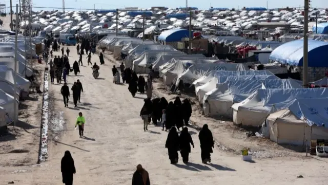 A camp near Iraq border for displaced people from Syria