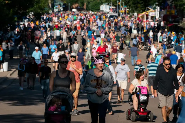 Opening day at the Minnesota State Fair
