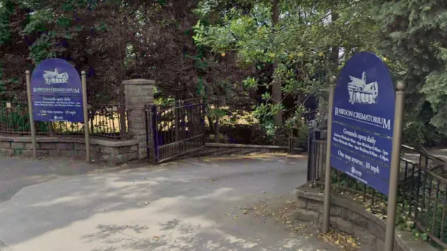 Rawdon Crematorium signs