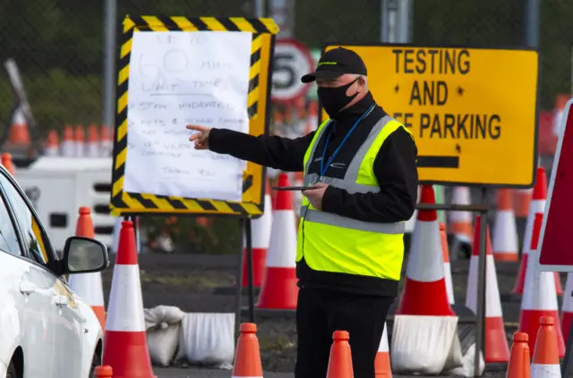 Coronavirus testing in Glasgow