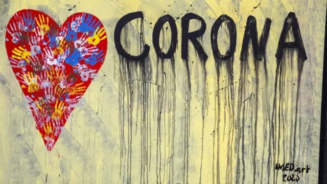 Coronavirus graffiti